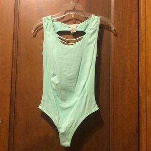 Mint blue bodysuit